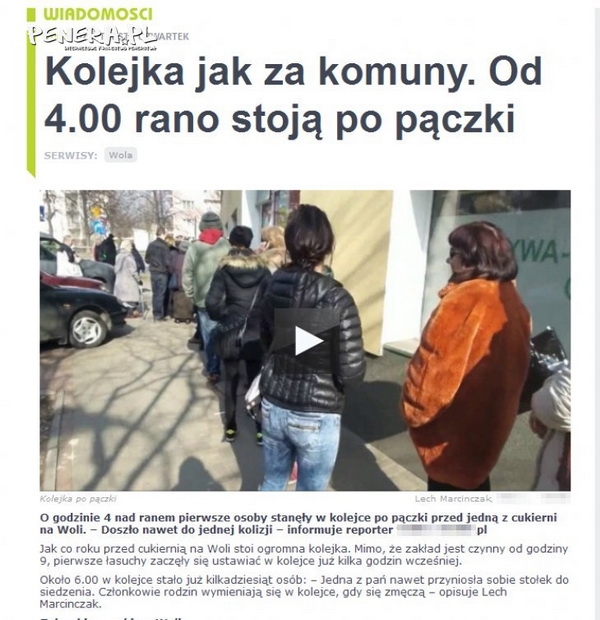 Kolejka jak za komuny