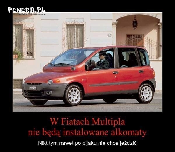 W Fiacie Multipla nie potrzebny będzie alkomat