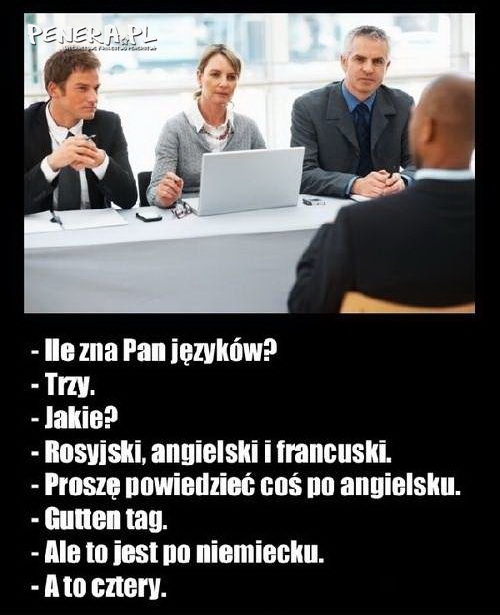 Ile zna Pan języków?