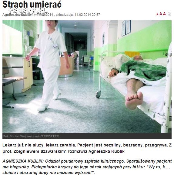 Strach umierać