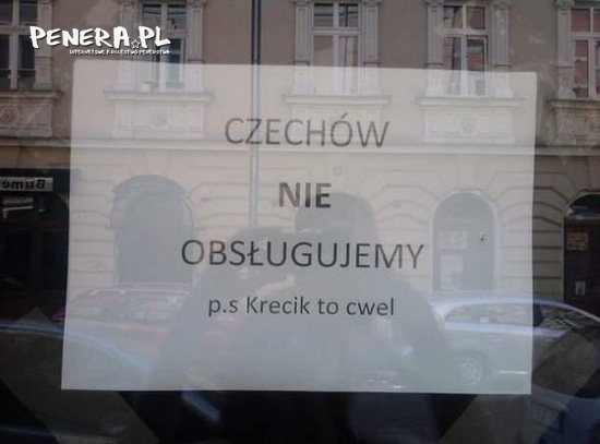 Czechów nie obsługujemy