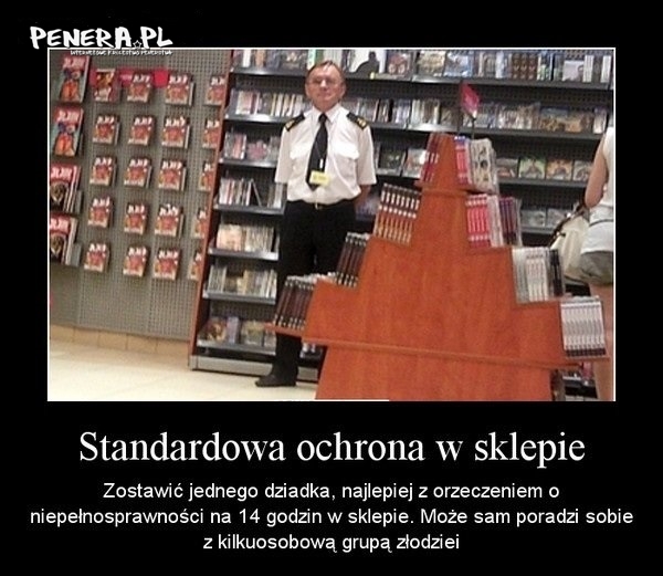 Standardowa ochrona w polskich sklepach