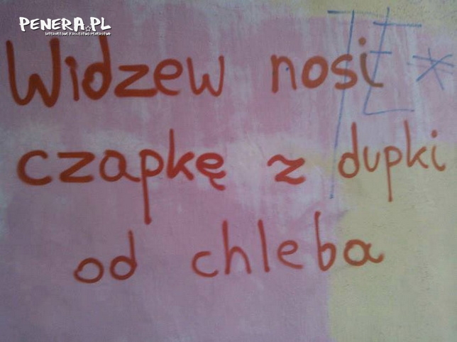 Takie Widzew nosi czapki