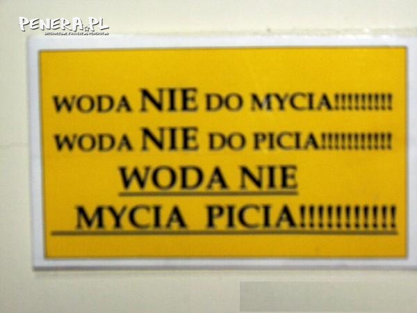 Woda nie mycia picia