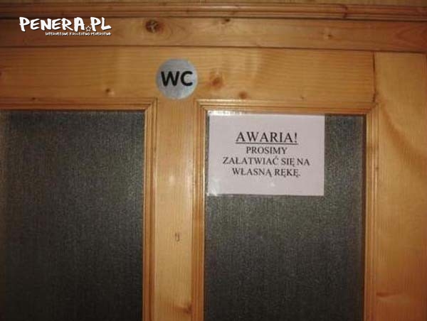 Awaria WC