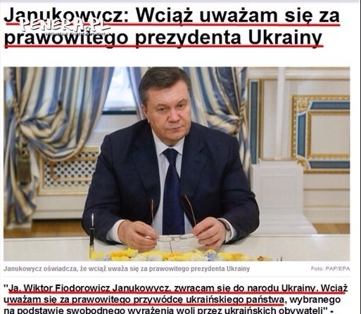 Janukowycz dalej uważa się za prezydenta