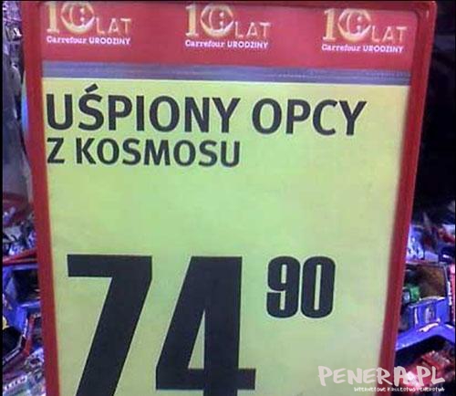 Uśpiony opcy w promocji - Tylko Carrefour