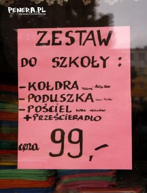 Zestaw do szkoły