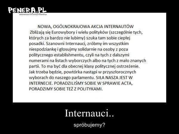 Nowa akcja internautów - przyłącz się