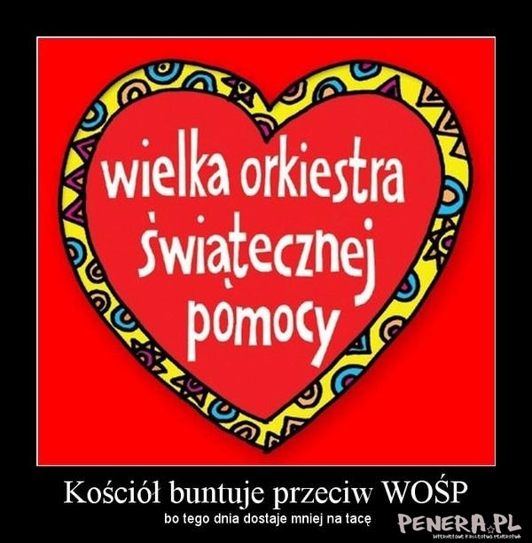 Kosciół vs WOŚP