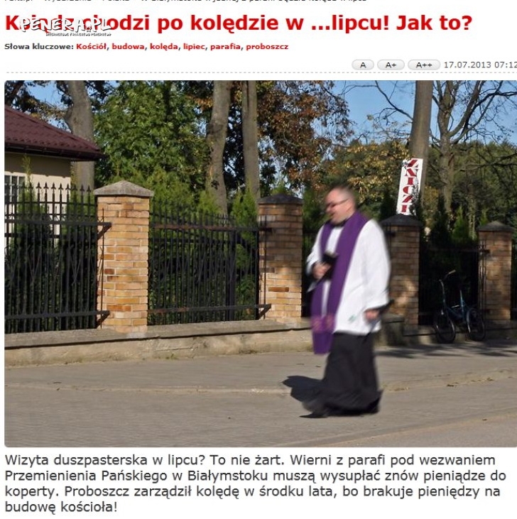 Kolęda w lipcu - to nie żart