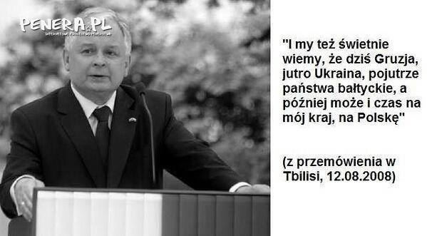 Lech Kaczyński przewidział wojnę na Ukrainie