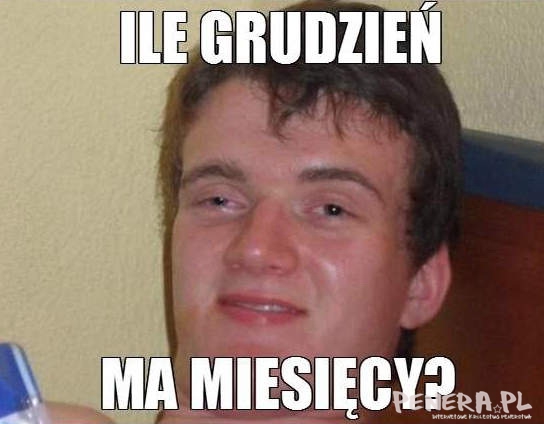 Ile grudzień ma miesięcy?