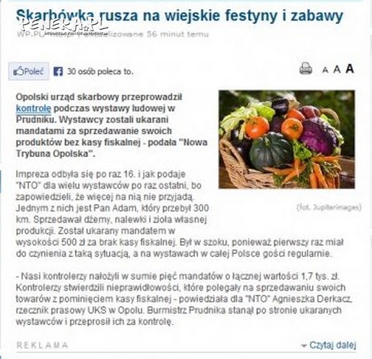 Skarbówka ruszyła na wiejskie festyny