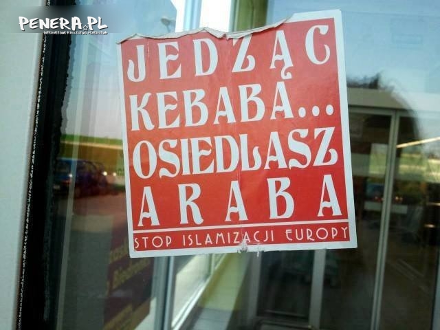 Jedząc kebaba osiedlasz