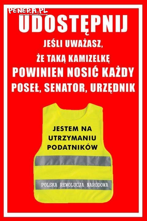 Kamizelka dla posłów