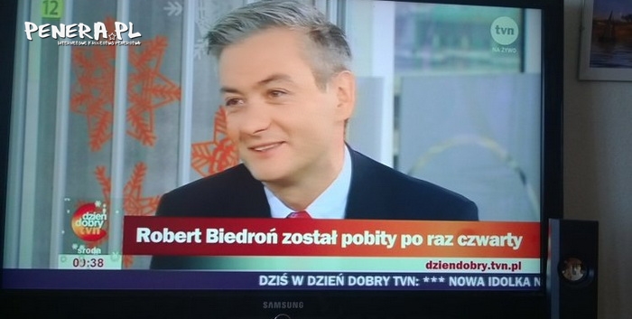 Biedroń pobity po raz czwarty