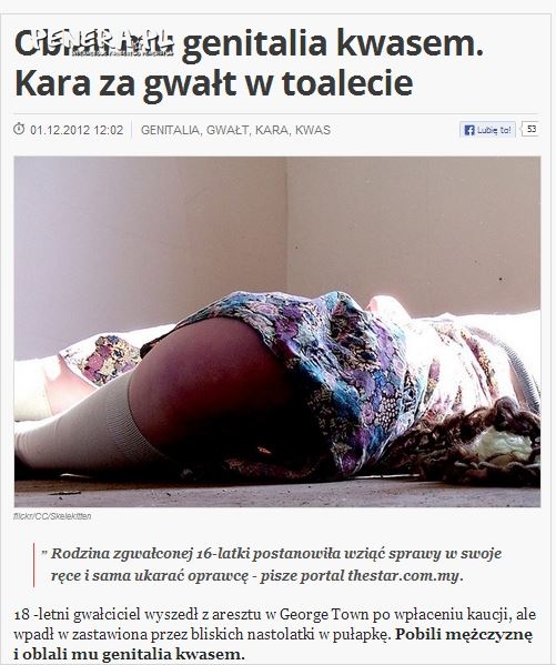 Oblali mu genitalia kwasem - kara za gwałt