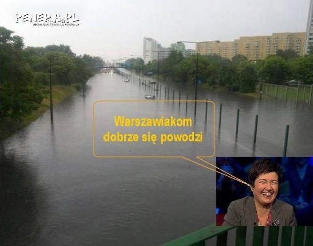 Warszawiakom się powodzi