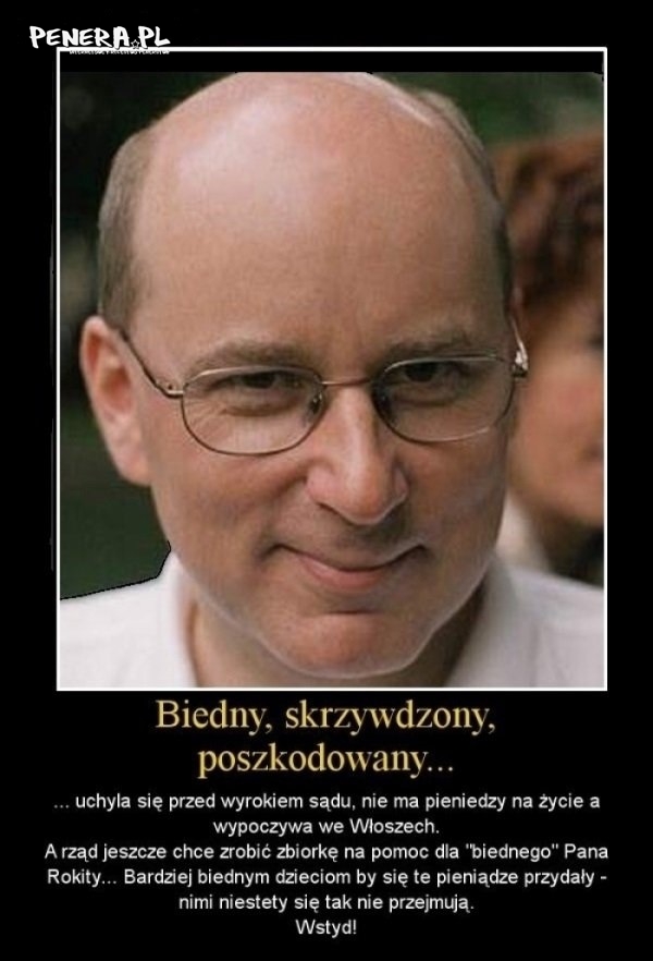 Biedny skrzywdzony poszkodowany