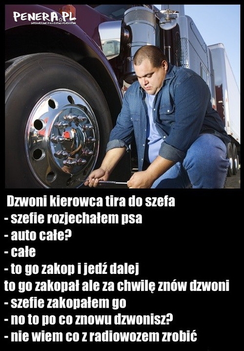 Kawał - Dzwoni kierowca Tira