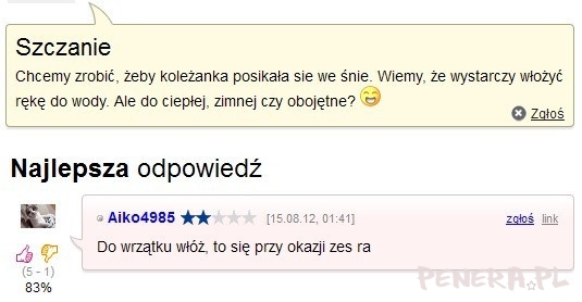 Jak sprawić żeby ktoś się posikał