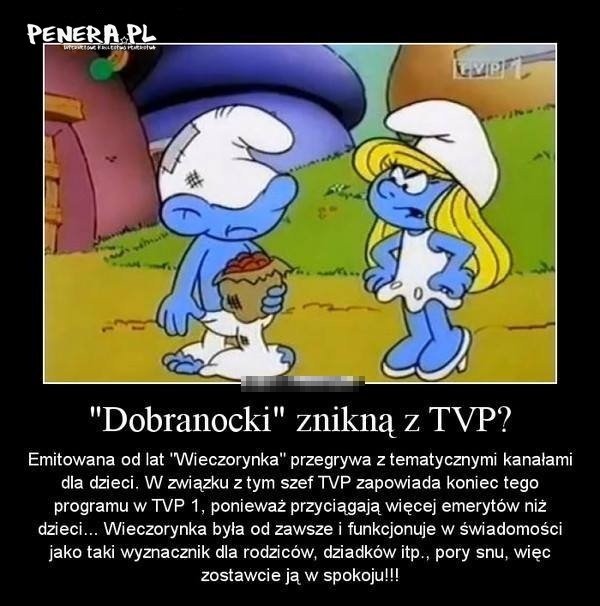 Dobranocki znikną z TVP